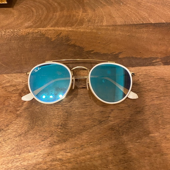 RayBan Accessories Real Raybans Blue Reflective Lenses Poshmark